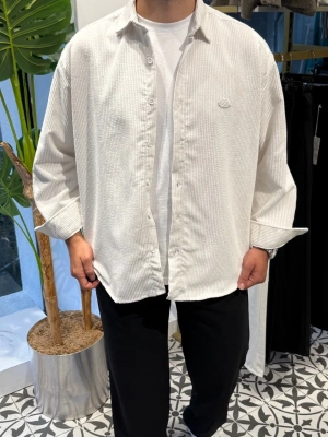 Oversize Kadife Gömlek