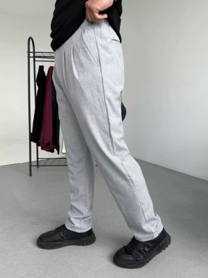 Pileli Baggy Kumaş Pantolon