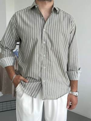 Regular Çizgili Gömlek