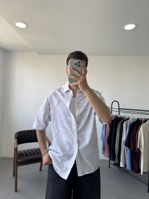 Yıkamalı Kısa Kol Gömlek