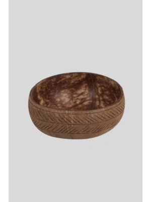 Jumbo Cilalı Desenli Hindistan Cevizi Kasesi