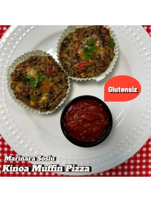 Glutensiz Kinoa Muffin Pizza