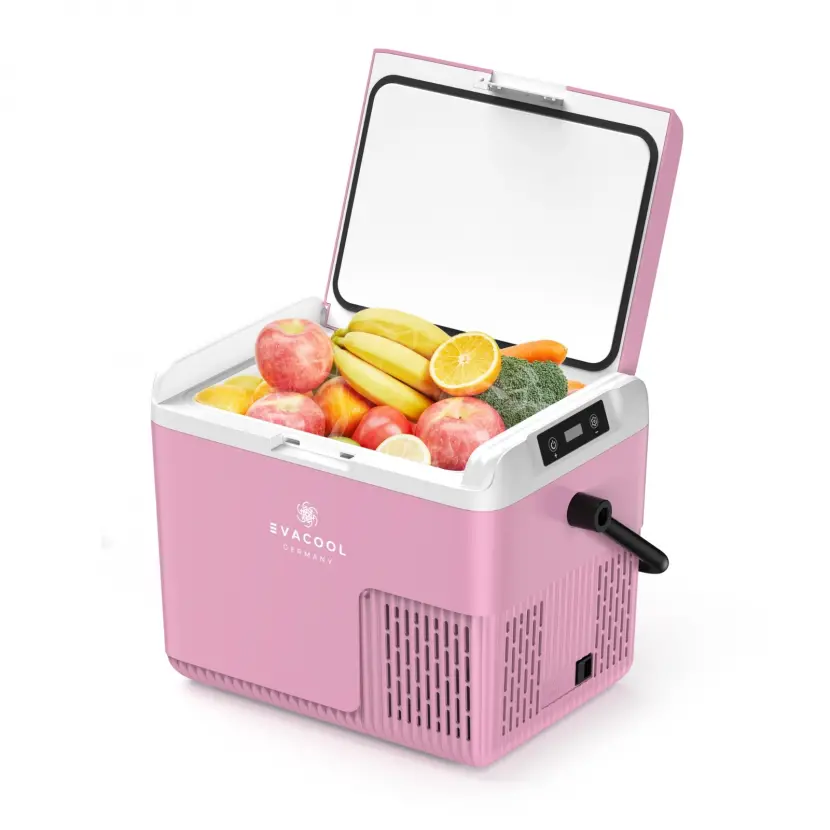 Evacool Eva G20 18L 12-24V Kompresörlü Pembe Taşınabilir Soğutucu