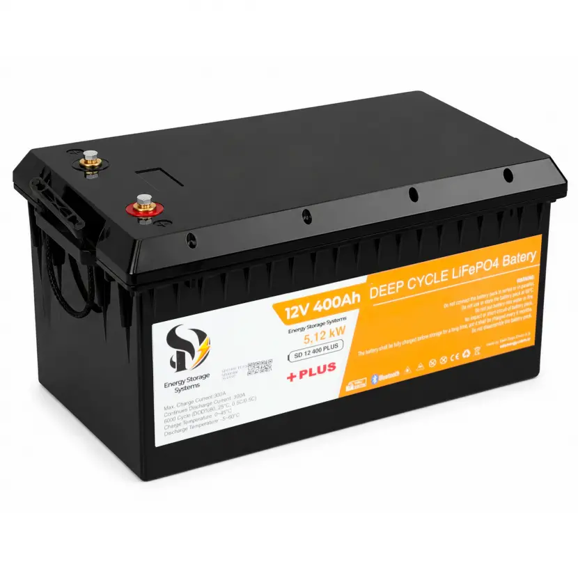 SD Energy 12v 400Ah Plus EVE, JK Bms 6000DOD Bluetooth Lifepo4 Lityum Akü