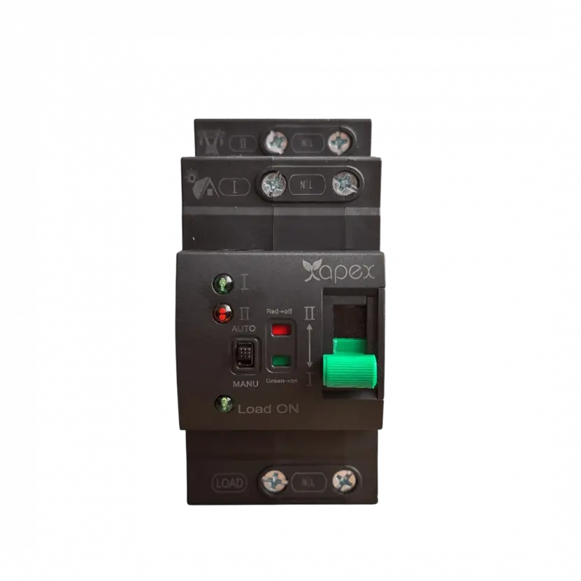 Apex 220V 40A Otomatik-Manuel Şebeke Ayırıcı Transfer Switch