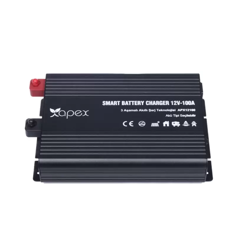 Apex APX12100 Lityum Uyumlu 12V 100A Akü Şarj Cihazı