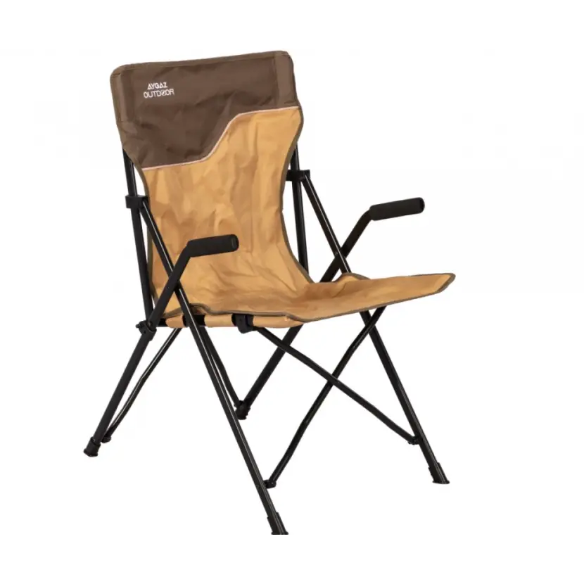 Aygaz Outdoor Kahverengi 120Kg Çelik Katlanır Kamp Sandalyesi