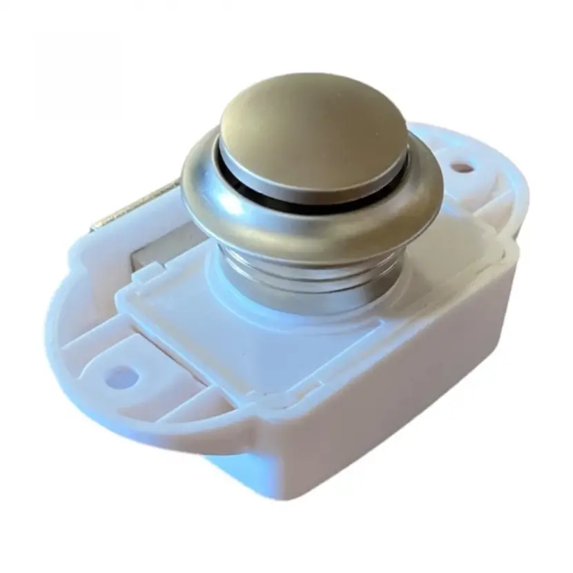 Einstein EI-BL01N-WN Büyük Basmalı Karavan Dolap Kapı Kilidi İnci Nikel 26 mm