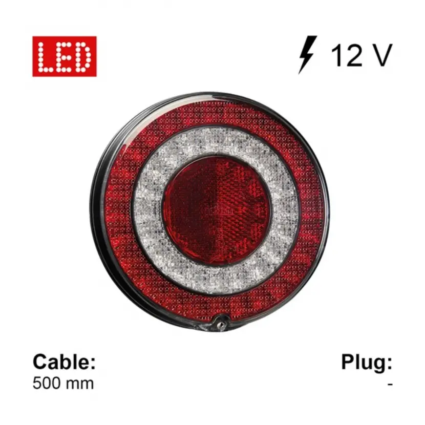 Jokon BBSR 790 LED Karavan Stop Lambası Ø122 mm 12V Sinyal-Fren-Park-Reflektör (JK10.0054.800)