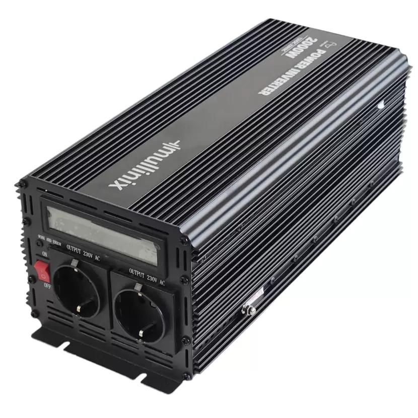 Mullinix 12V 2000W 25A Şarjlı Tam Sinüs İnverter