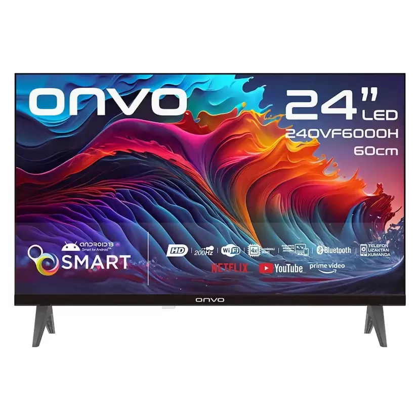 Onvo 24OVF6000H 24" 60 Ekran WIFI 12V Uydu Alıcılı Android Smart LED TV