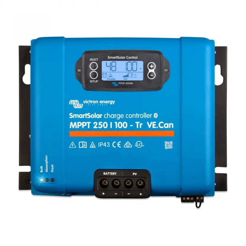 Victron SmartSolar MPPT 250/100-Tr VE.Can 250V 100A Bluetooth Solar Şarj Cihazı 12/24/48V