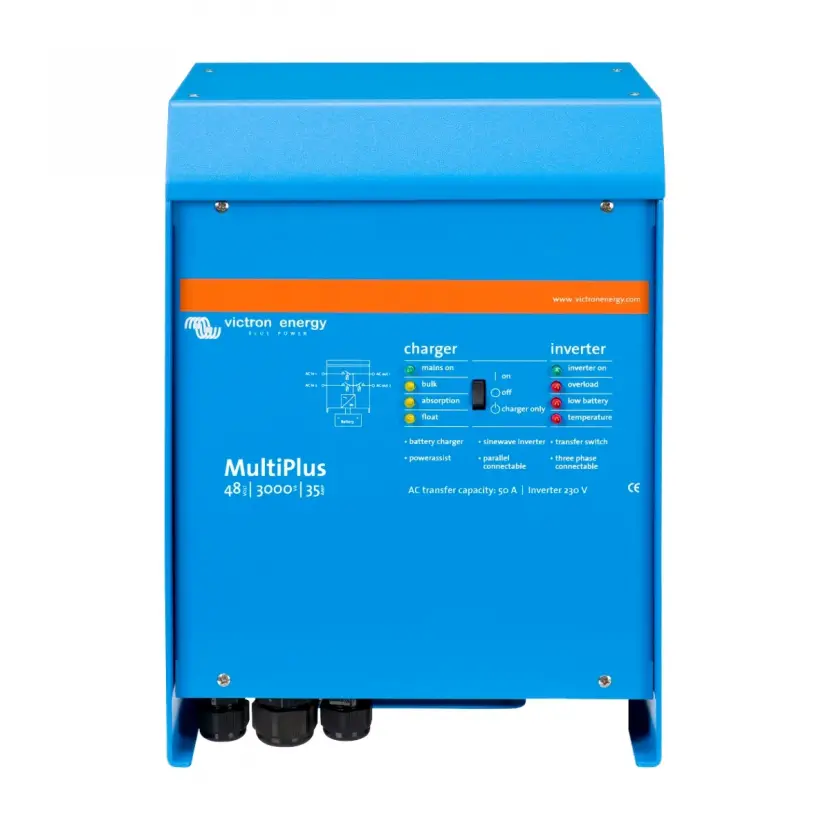 Victron MultiPlus 48/3000/35-50 48V 3000VA 2400W Şarjlı 35A Şarj, 50A Transfer Tam Sinüs İnvertör