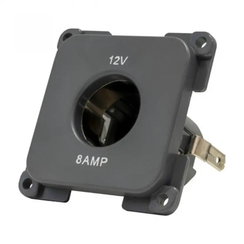 Westacc 12V Karavan Çakmaklık Priz 8A 53x53 mm Gömme Tip (WS4100330)