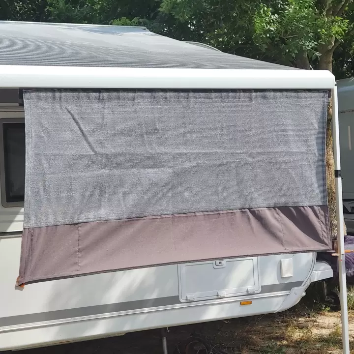 2K 200x80cm Karavan Tentesi Önü Askılı Cepli Ön Gölgelik