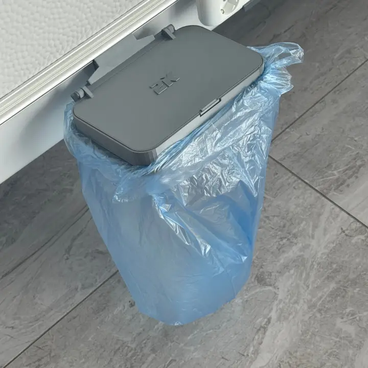 2K Karavan Çöp Kovası Kapaklı - 8mm Ray Uyumlu Poşet Tutucu