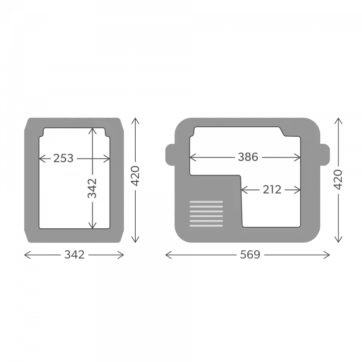 Dometic CFX5 25 25Lt 12-24-220V Kompresörlü Taşınabilir Soğutucu + Dondurucu (Yeni Nesil VIP Yalıtım)
