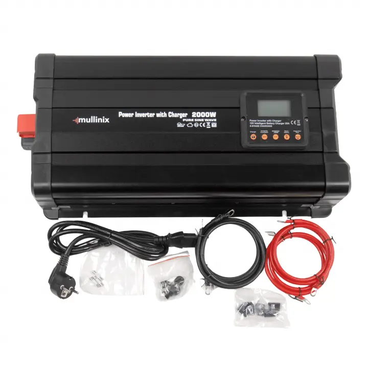 Mullinix NFS 2000W 12V 25A Şarjlı UPS Transfer Switchli Tam Sinüs İnvertör