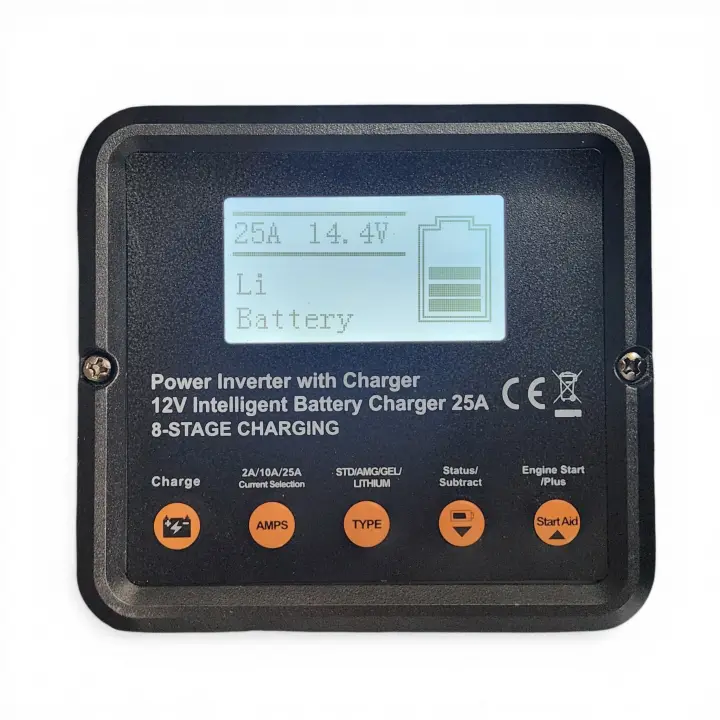 Mullinix NFS 2000W 12V 25A Şarjlı UPS Transfer Switchli Tam Sinüs İnvertör