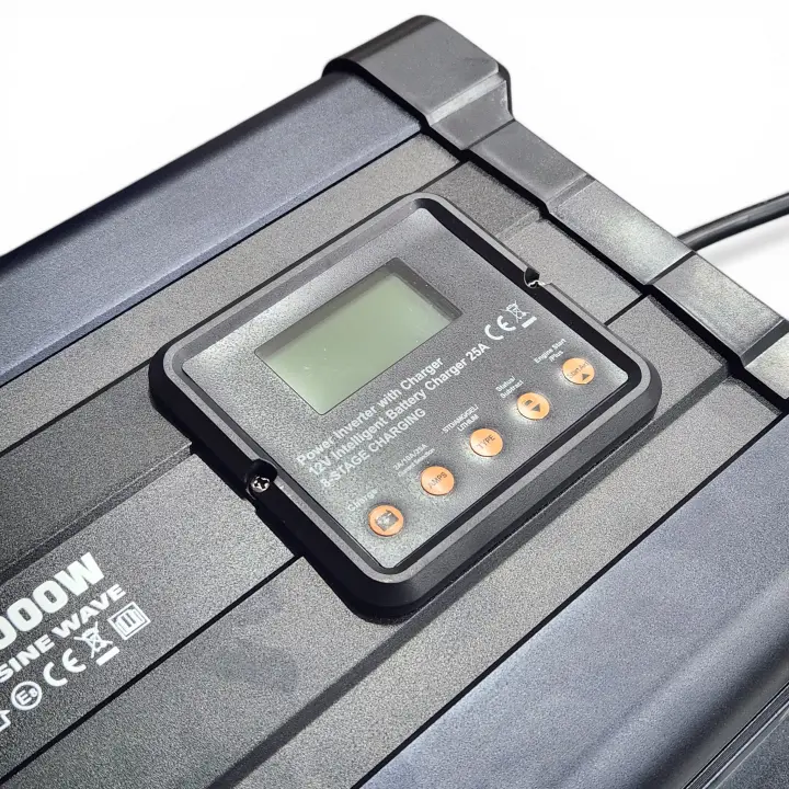 Mullinix NFS 2000W 12V 25A Şarjlı UPS Transfer Switchli Tam Sinüs İnvertör