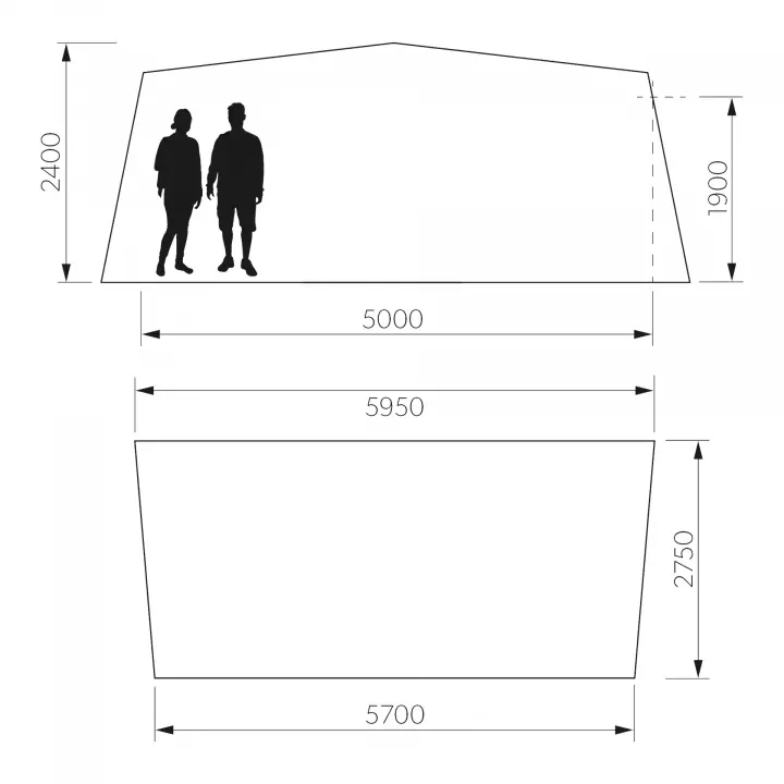 Dometic Residence AIR Tour 14 570cm (965-990cm) Şişme Tam Kapama Karavan Çadırı