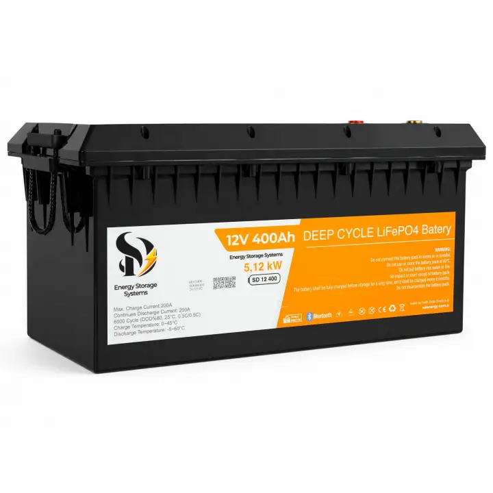 SD Energy 12v 400Ah EVE, JK Bms 6000DOD Bluetooth Lifepo4 Lityum Akü