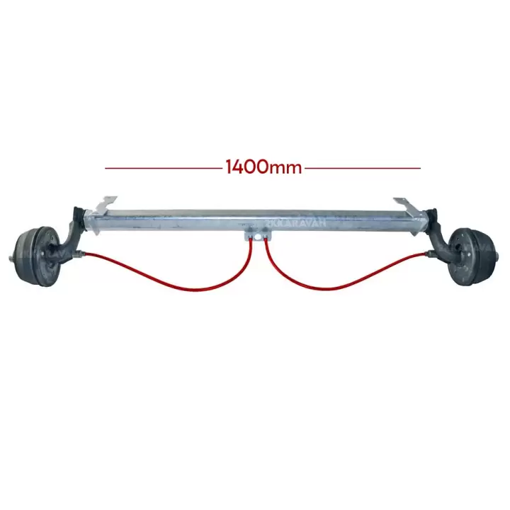 Al-Ko 1000Kg 1400mm Torsiyonlu Frenli Aks Dingil Seti