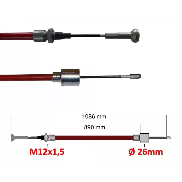 AL-KO 247284 HL: 890mm GL: 1086mm Karavan Dingil Fren Teli