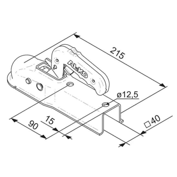 Al-Ko  AK7 Kare Kaplin 40lik (750 kg römork)