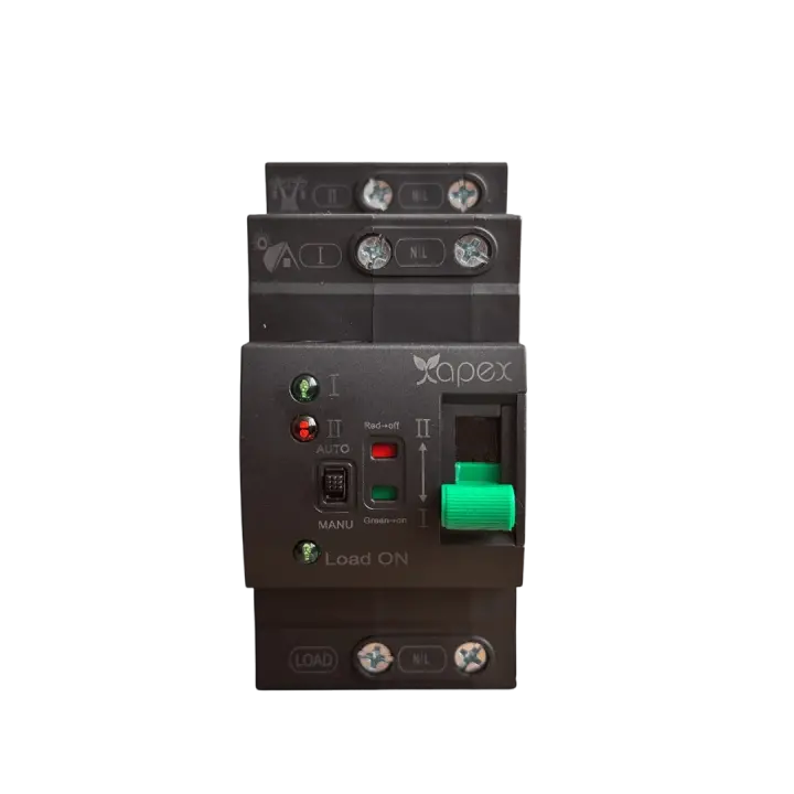 Apex 220V 20A Otomatik-Manuel Şebeke Ayırıcı Transfer Switch