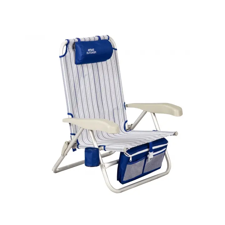 Aygaz Outdoor 100Kg Alüminyum 5 Kademeli Katlanır Plaj Sandalyesi