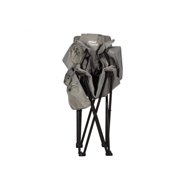 Aygaz Outdoor Gri 100Kg Çelik Katlanır Kamp Sandalyesi