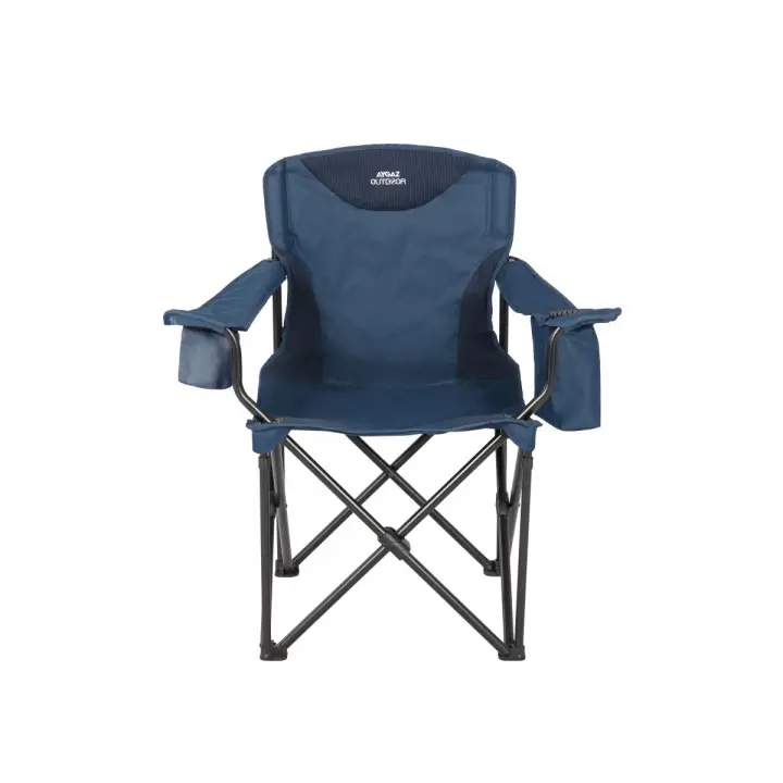 Aygaz Outdoor XXL Kıng Lacivert 150Kg Çelik Katlanır Kamp Sandalyesi