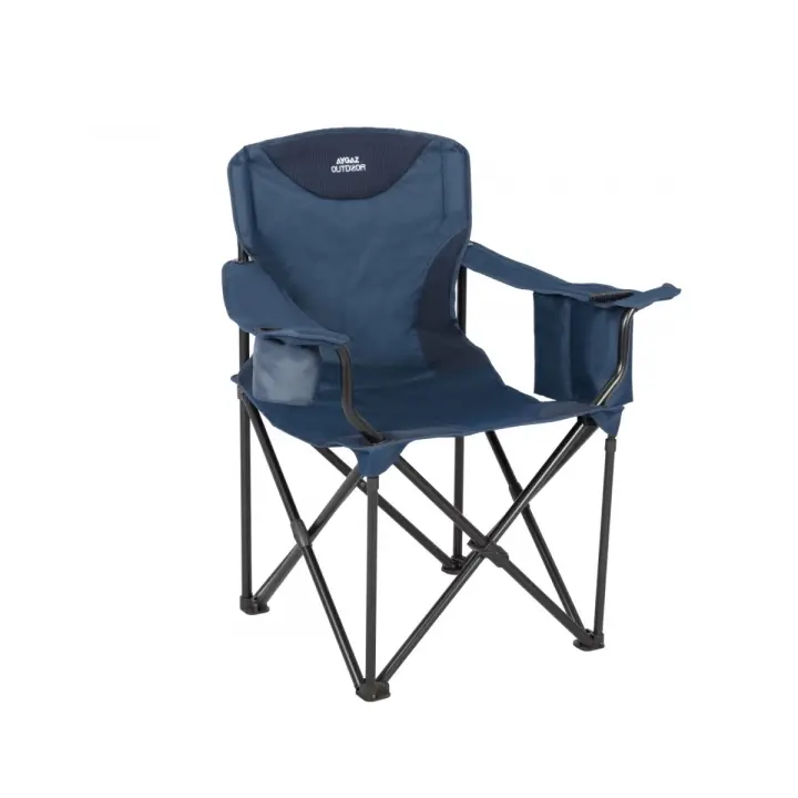 Aygaz Outdoor XXL Kıng Lacivert 150Kg Çelik Katlanır Kamp Sandalyesi