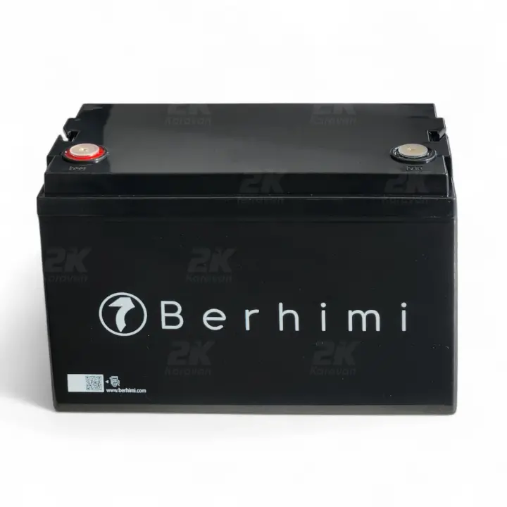 Berhimi 12V 100 Amper IP67 4000 DOD, BT Marin/Karavan Lifepo4 Lityum Akü