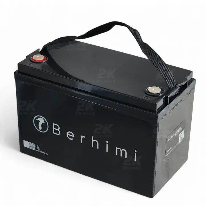 Berhimi 12V 100 Amper IP67 4000 DOD, BT Marin/Karavan Lifepo4 Lityum Akü