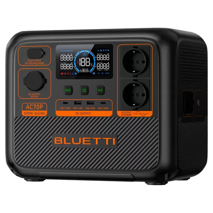 Bluetti AC70P UPS 864Wh Kapasiteli Taşınabilir Güç Kaynağı