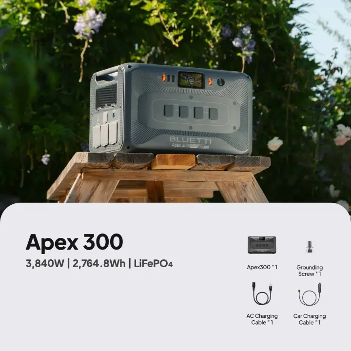 Bluetti Apex 300 3840W/2764Wh Kapasiteli Taşınabilir Güç Kaynağı