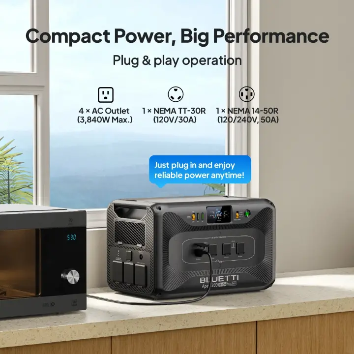 Bluetti Apex 300 3840W/2764Wh Kapasiteli Taşınabilir Güç Kaynağı