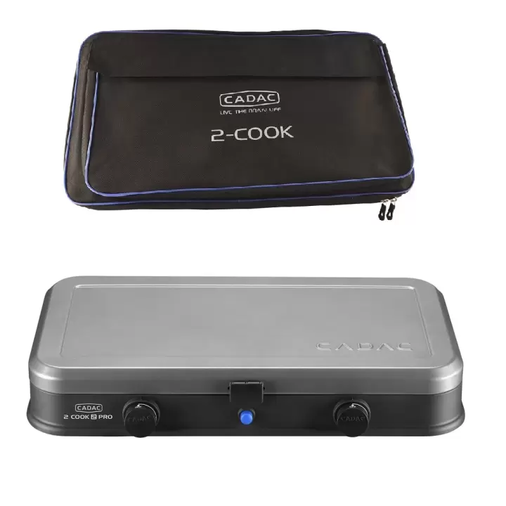 Cadac 2 Cook 2 Pro Deluxe Portatif 2 li Gazlı Ocak + Izgara