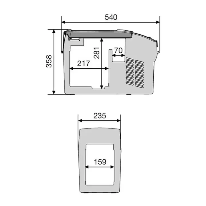 Dometic CDF 11  12V/24V Marin/Karavan Buzdolabı