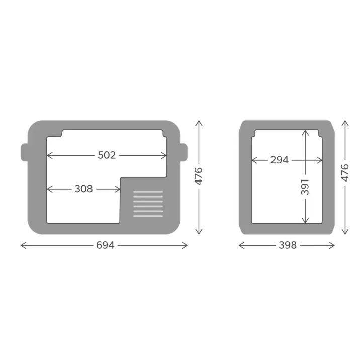 Dometic CFX3 45 46L 12/24/220V -22° WİFİ-BT Kompresörlü Taşınabilir Buzdolabı