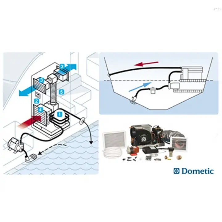Dometic MCS T12 12.000BTU 220V Marin Klima Sistemi