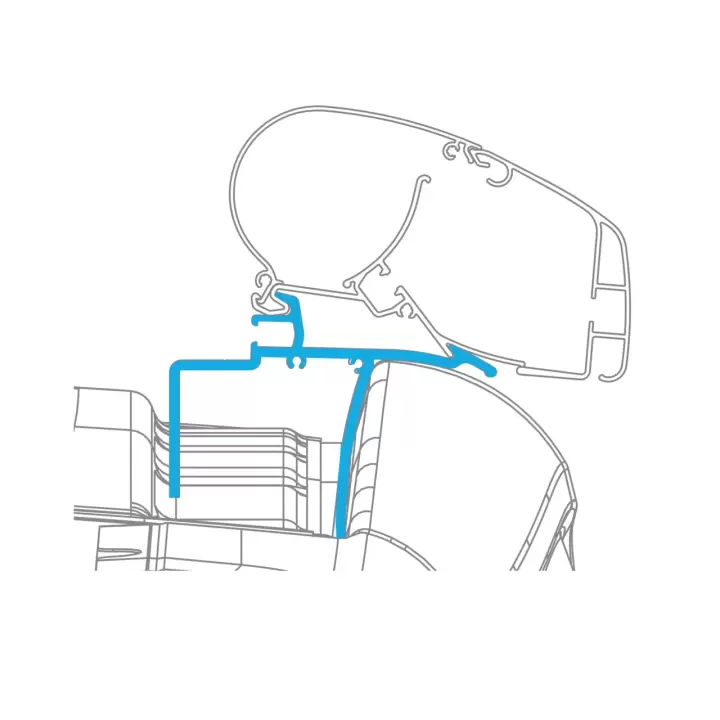 Dometic Pr2000 VW Crafter 2017- Sonrası Tente Montaj Braketi