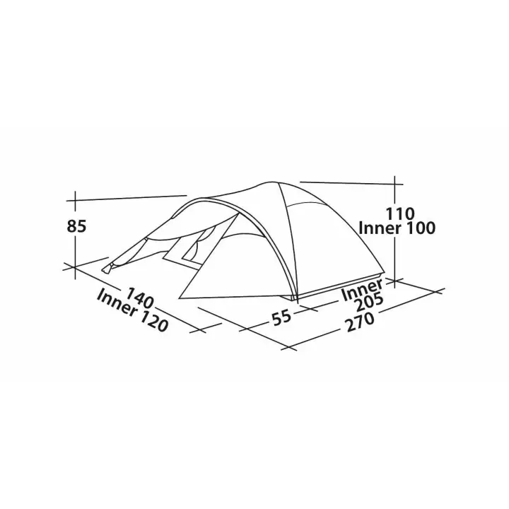 Easy Camp Quasar 200 Rustic Green Blackroom 2 Kişilik Çadır