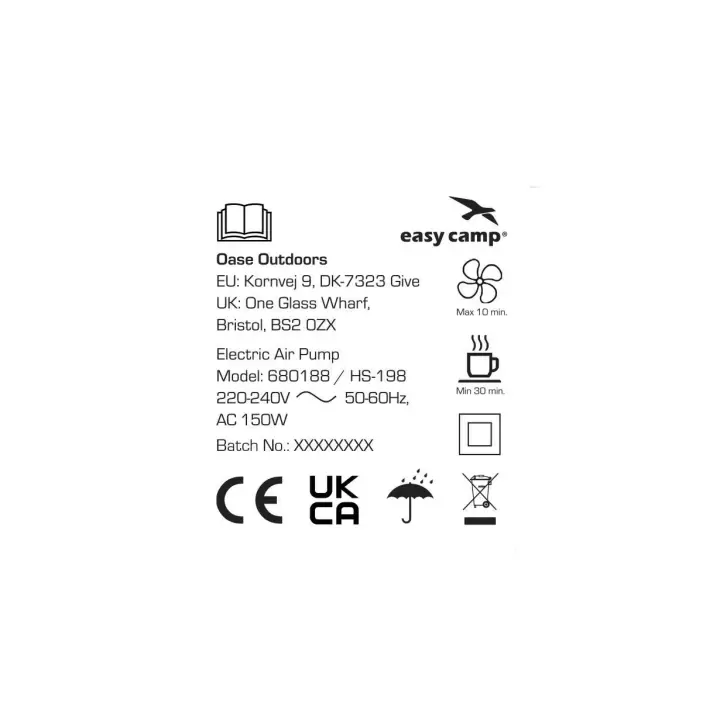Easy Camp Super Cell 230V Elektrikli Pompa