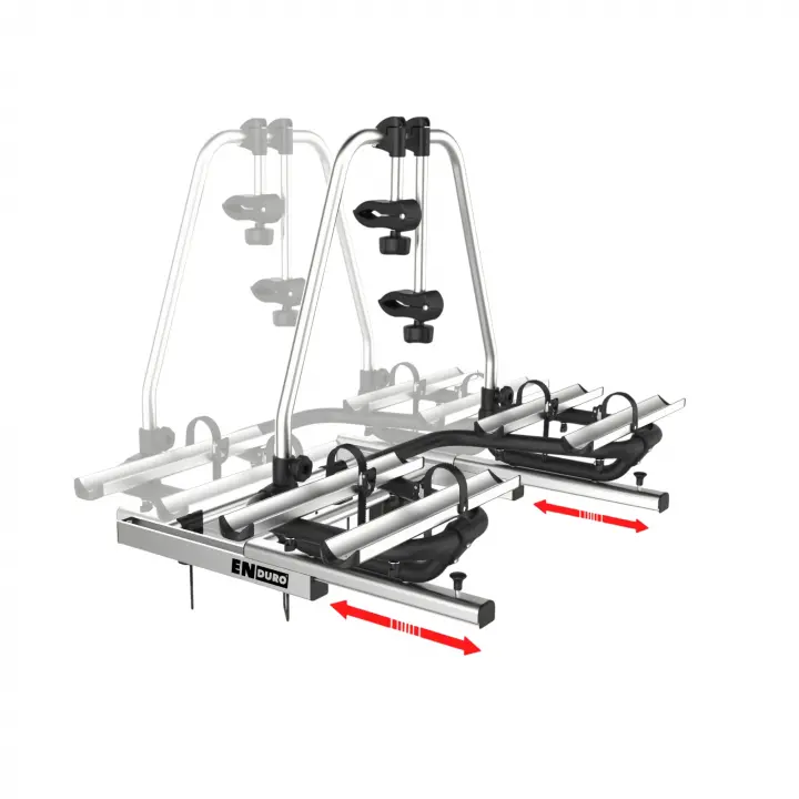 Enduro BC260 Çekme Karavan Bisiklet Taşıyıcı - Kayar Sistemli, 2li E-Bike Uyumlu (60kg)