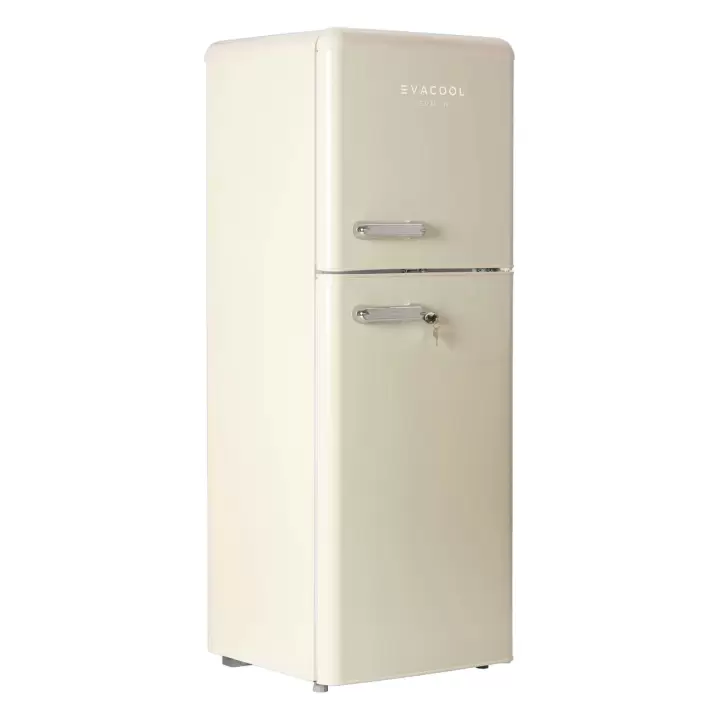 EvaCool Eva RM138 Retro Bej 138Lt 12-24V Sabit Kompresörlü Karavan Buzdolabı