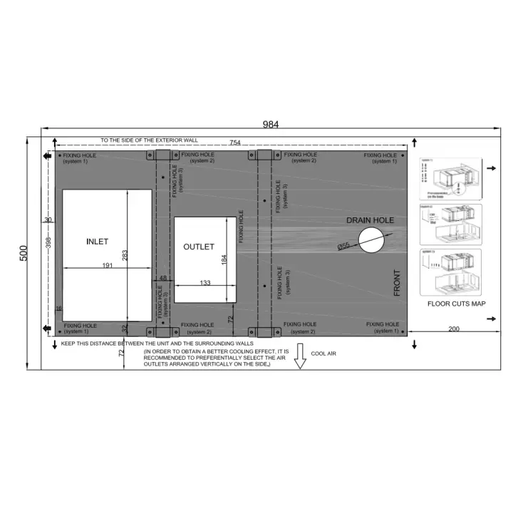 Evacool EVA RV2200 220V Sıcak/Soğuk Zemin Karavan Kliması