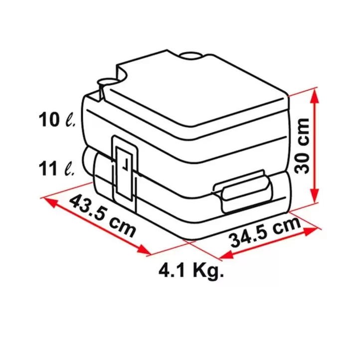 Fiamma BI-POT 30 11L Atık Tankı Portatif Tuvalet